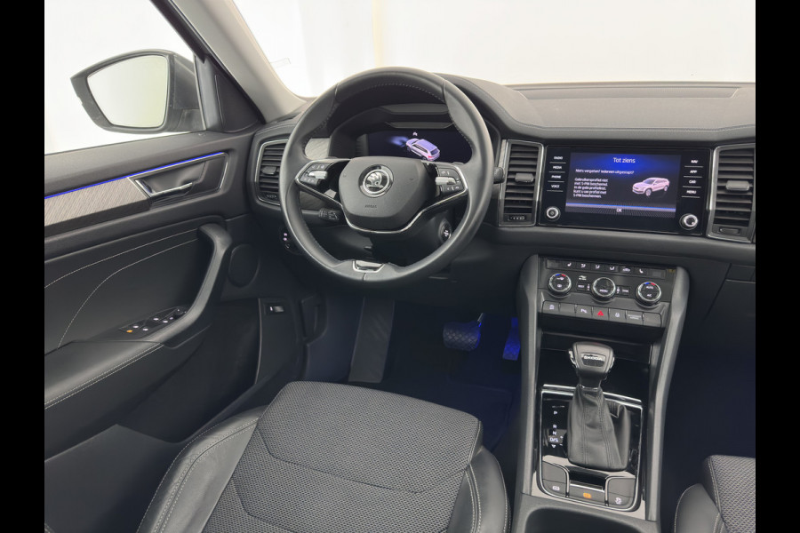Škoda Kodiaq 1.5 TSI Business Edition [7-Pers.] (INCL.BTW) Aut. *LEATHER-FABRIC | FULL-LED | DIGI-COCKPIT | ADAPTIVE-CRUISE | HEATED-COMFORTSEATS | CAMERA | KEYLESS | NAVI-FULLMAP | AMBIENT-LIGHT | DAB+ | SHIFT-PADDLES | ECC | PDC | 19''AL