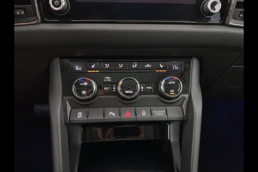 Škoda Kodiaq 1.5 TSI Business Edition [7-Pers.] (INCL.BTW) Aut. *LEATHER-FABRIC | FULL-LED | DIGI-COCKPIT | ADAPTIVE-CRUISE | HEATED-COMFORTSEATS | CAMERA | KEYLESS | NAVI-FULLMAP | AMBIENT-LIGHT | DAB+ | SHIFT-PADDLES | ECC | PDC | 19''AL