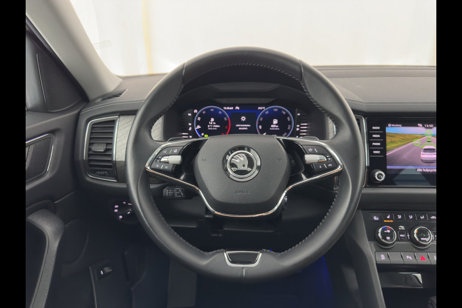 Škoda Kodiaq 1.5 TSI Business Edition [7-Pers.] (INCL.BTW) Aut. *LEATHER-FABRIC | FULL-LED | DIGI-COCKPIT | ADAPTIVE-CRUISE | HEATED-COMFORTSEATS | CAMERA | KEYLESS | NAVI-FULLMAP | AMBIENT-LIGHT | DAB+ | SHIFT-PADDLES | ECC | PDC | 19''AL