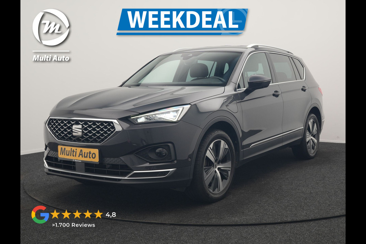 Seat Tarraco 1.4 TSI e-Hybrid Xcellence PHEV 245pk Dealer O.H. | Trekhaak Af Fabriek | Adaptive Cruise | Camera | Keyless | Sportstoelen Verwarmd | Apple Carplay | Virtual | Navigatie | DAB | 19"L.M | Plug In Hybrid |