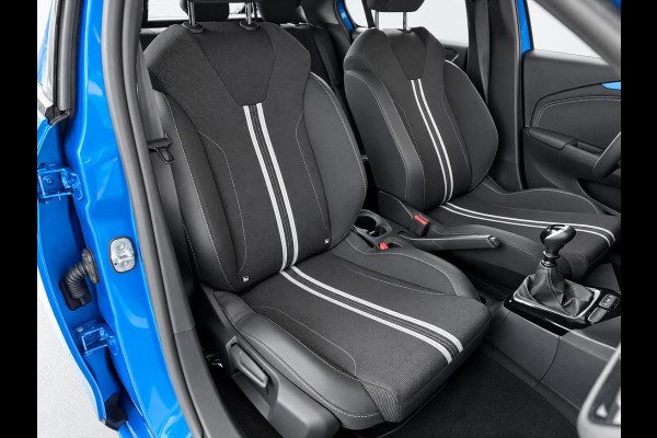 Opel Corsa 1.2 Turbo 100pk Facelift Navigatie By App Wireless Stoel en Stuurverwarming Parkeersensoren Airco Cruise Control Vertigo Black Roof  LMV Android Auto