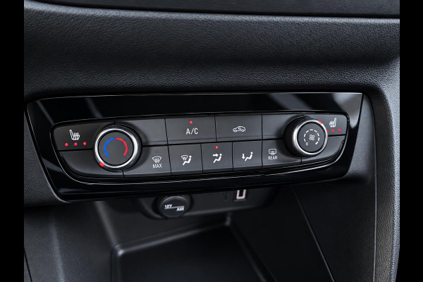 Opel Corsa 1.2 Turbo 100pk Facelift Navigatie By App Wireless Stoel en Stuurverwarming Parkeersensoren Airco Cruise Control Vertigo Black Roof  LMV Android Auto