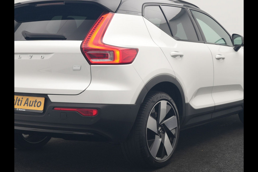 Volvo XC40 Recharge Ultimate 69 kWh 231pk Dealer O.H. | Panodak | Warmtepomp | 360 Camera | Adaptive Cruise | Harman / Kardon | Sportstoelen Memory & Verwarmd | Blis | Keyless | Pilot Assist | Apple Carplay | Stuur Verwarmd | Google Assistent &  | 20"L.M |