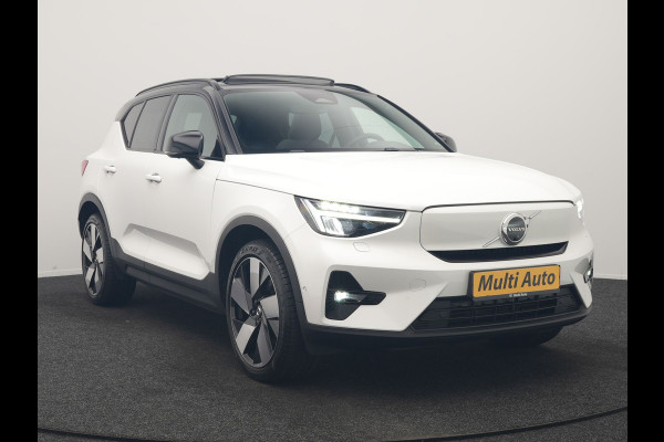 Volvo XC40 Recharge Ultimate 69 kWh 231pk Dealer O.H. | Panodak | Warmtepomp | 360 Camera | Adaptive Cruise | Harman / Kardon | Sportstoelen Memory & Verwarmd | Blis | Keyless | Pilot Assist | Apple Carplay | Stuur Verwarmd | Google Assistent &  | 20"L.M |