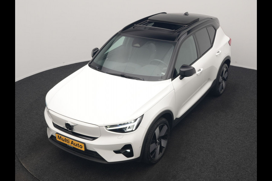 Volvo XC40 Recharge Ultimate 69 kWh 231pk Dealer O.H. | Panodak | Warmtepomp | 360 Camera | Adaptive Cruise | Harman / Kardon | Sportstoelen Memory & Verwarmd | Blis | Keyless | Pilot Assist | Apple Carplay | Stuur Verwarmd | Google Assistent &  | 20"L.M |