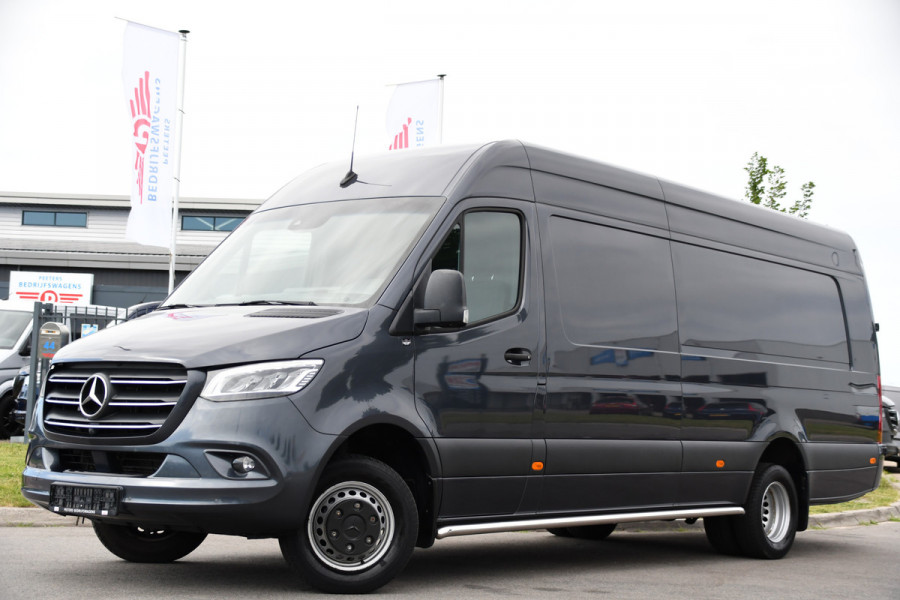 Mercedes-Benz Sprinter 519 V6 3.0 CDI L4H2 PB Edition N1, 360 Camera, Cruise, Carplay, 10,5'' Mbux, Automaat, Sensoren, 190pk, Elektrische deur, Stoelverwarming, Geveerde stoel, Uniek! 319