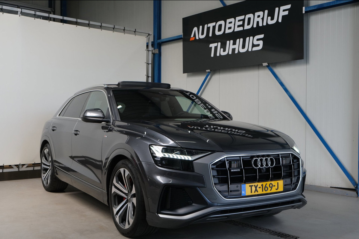 Audi Q8 50 TDI quattro Pro Line 2x S-Line - N.A.P. Airco, Cruise, Panodak, Luchtvering, Camera, Trekhaak.