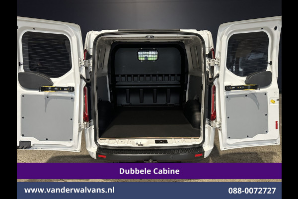 Ford Transit Custom 2.0 TDCI 170pk L2H1 Dubbele Cabine Euro6 Airco | 5-Zits | 2x Zijdeur | Camera | Navigatie | LED, Apple Carplay, Android Auto, Cruisecontrol, Verwarmde voorruit, Trekhaak, Parkeersensoren
