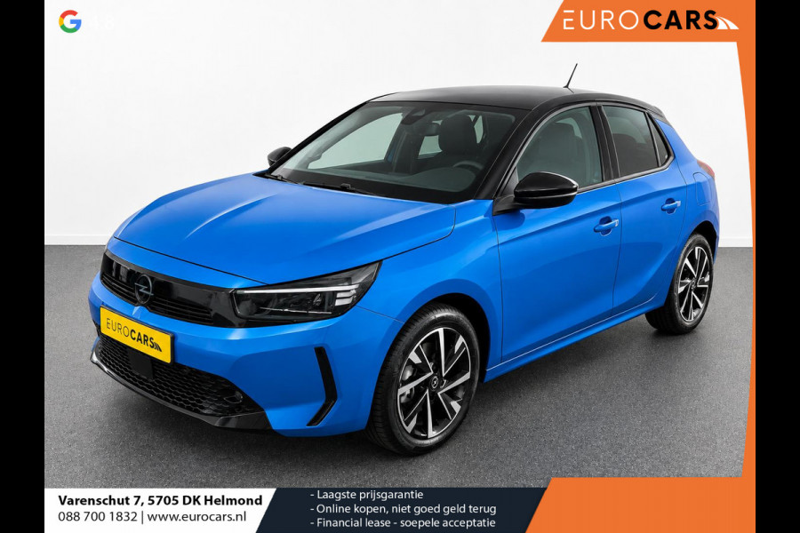 Opel Corsa 1.2 Turbo 100pk Facelift Navigatie By App Wireless Stoel en Stuurverwarming Parkeersensoren Airco Cruise Control Vertigo Black Roof  LMV Android Auto
