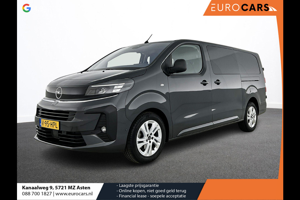 Opel Vivaro 2.0 180PK L3 Automaat Dubbele Cabine 2 schuifdeuren Android Auto/Apple CarPlay Navigatie Keyless Entry&Start Climate Control Camera Cruise Control Houten afwerking laadruimte Trekhaak lichtmetalen velgen