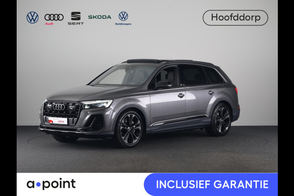 Audi Q7 55 TFSI e quattro Pro Line S 394 pk S-tronic | Verlengde garantie | Navigatie | Panoramadak | Elektr. trekhaak | Laserlicht | Luchtvering | Lederen bekleding | B&O Soundsystem | Vierwielbesturing |