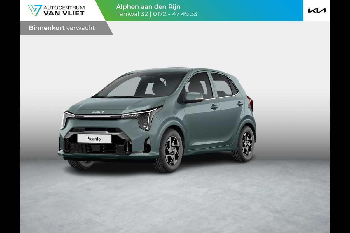 Kia Picanto 1.0 GDi GT-Line | Actieprijs* | Navi. | Clima. | Cruise. | Stoel&Stuur Verwarming | Dodehoekassistentie | Zwarte GT-Line Bekleding In Lederlook | Schuif-/Kantel Zonnedak