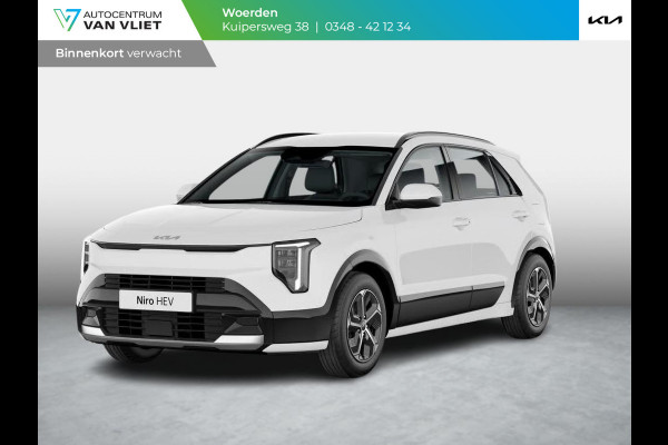 Kia Niro 1.6 GDi Hybrid DynamicLine | Actieprijs* | Navi. | Clima. | Adapt. Cruise. | Parkeersensoren | Achteruitrijcamera | Bekleding In Stof/Lederlook