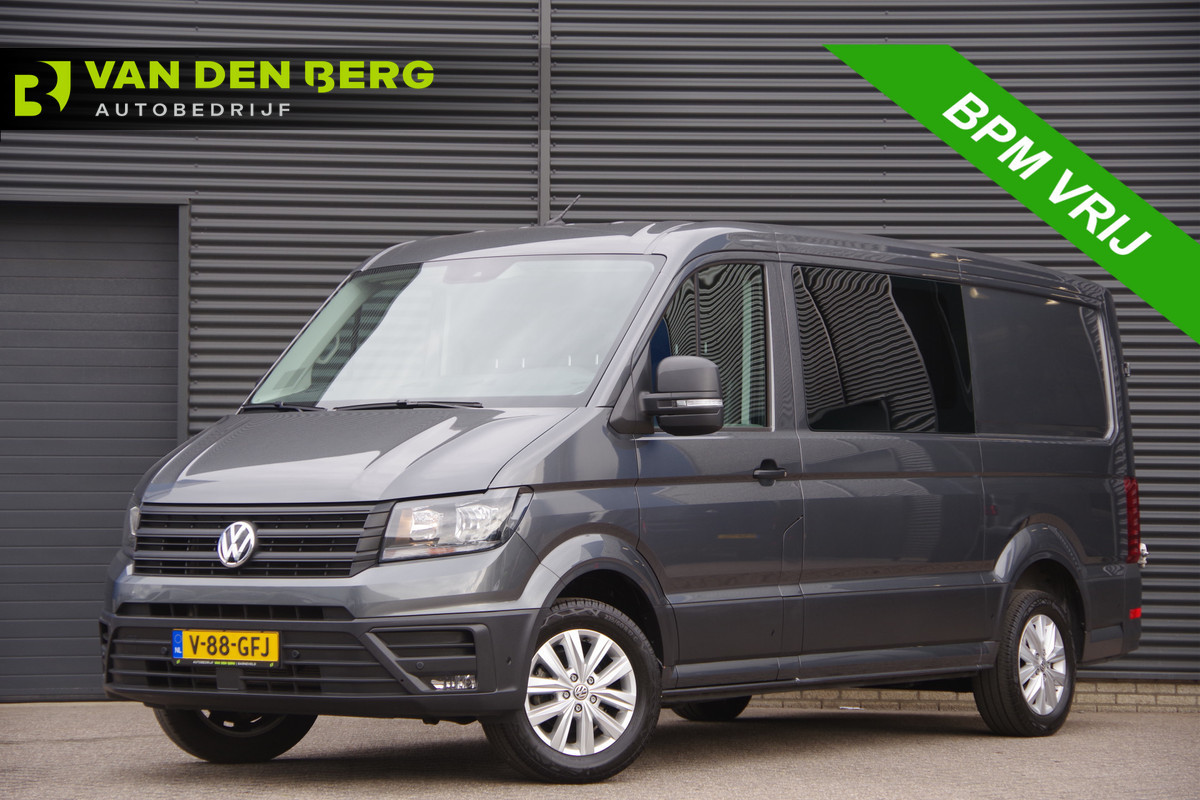 Volkswagen Crafter 2.0 TDI L3H2(L2H1) 177PK AUT. DC-6P, CAMERA, TREKHAAK, CRUISE, CARPLAY, AIRCO, PARKEERSENSOREN, DUBBELE CABINE, DUBBEL CABINE, N