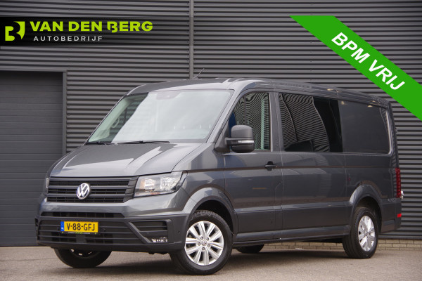 Volkswagen Crafter 2.0 TDI L3H2(L2H1) 177PK AUT. DC-6P, CAMERA, TREKHAAK, CRUISE, CARPLAY, AIRCO, PARKEERSENSOREN, DUBBELE CABINE, DUBBEL CABINE, N