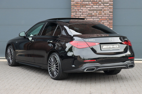 Mercedes-Benz C-Klasse 400 e 4MATIC AMG Line | Distronic+ | Panoramadak | Nappa Leder | Burmester | Memory | Digital Light | HUD | Verwarmd Stuurwiel | Keyless Go | Surround Camera |