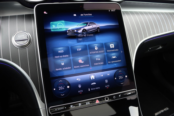 Mercedes-Benz C-Klasse 400 e 4MATIC AMG Line | Distronic+ | Panoramadak | Nappa Leder | Burmester | Memory | Digital Light | HUD | Verwarmd Stuurwiel | Keyless Go | Surround Camera |