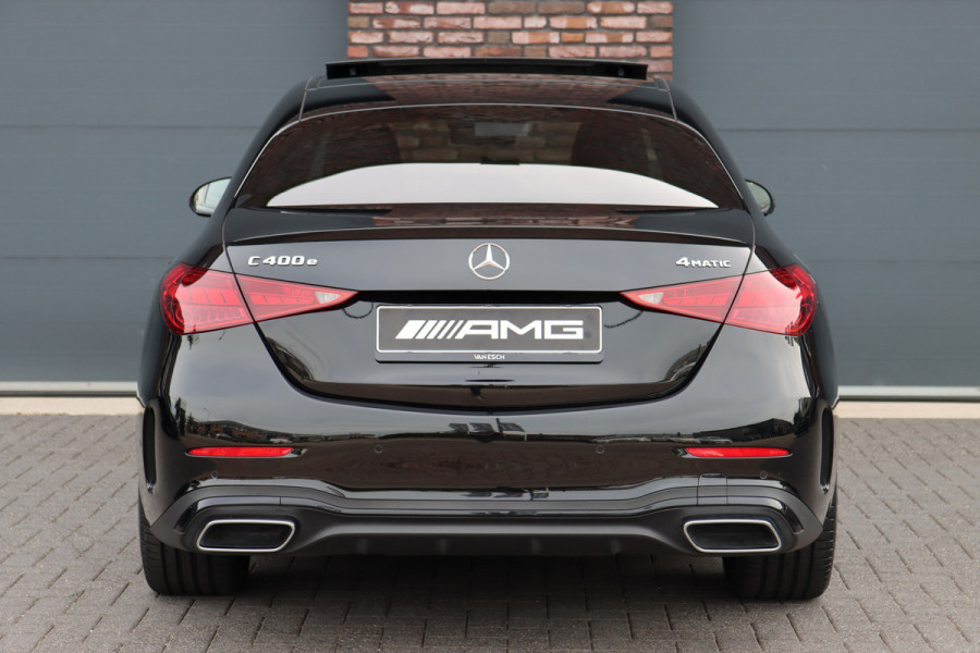 Mercedes-Benz C-Klasse 400 e 4MATIC AMG Line | Distronic+ | Panoramadak | Nappa Leder | Burmester | Memory | Digital Light | HUD | Verwarmd Stuurwiel | Keyless Go | Surround Camera |