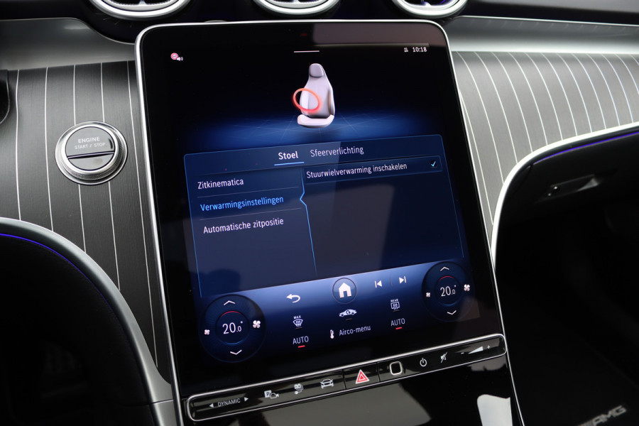 Mercedes-Benz C-Klasse 400 e 4MATIC AMG Line | Distronic+ | Panoramadak | Nappa Leder | Burmester | Memory | Digital Light | HUD | Verwarmd Stuurwiel | Keyless Go | Surround Camera |