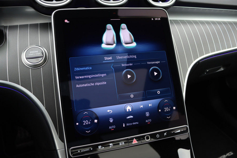 Mercedes-Benz C-Klasse 400 e 4MATIC AMG Line | Distronic+ | Panoramadak | Nappa Leder | Burmester | Memory | Digital Light | HUD | Verwarmd Stuurwiel | Keyless Go | Surround Camera |