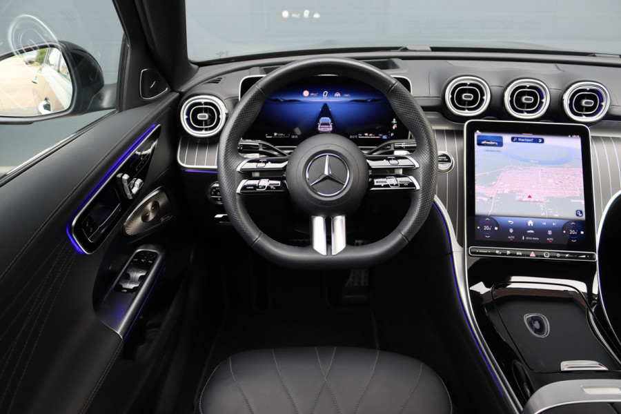 Mercedes-Benz C-Klasse 400 e 4MATIC AMG Line | Distronic+ | Panoramadak | Nappa Leder | Burmester | Memory | Digital Light | HUD | Verwarmd Stuurwiel | Keyless Go | Surround Camera |