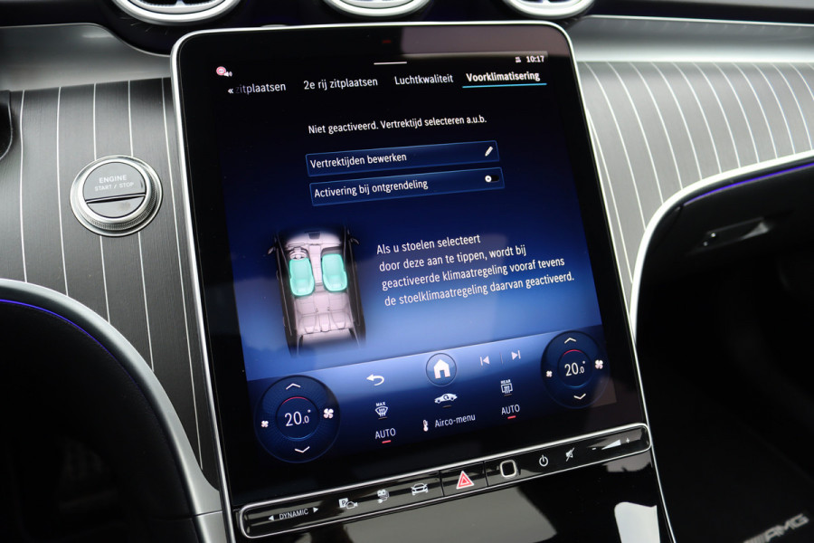 Mercedes-Benz C-Klasse 400 e 4MATIC AMG Line | Distronic+ | Panoramadak | Nappa Leder | Burmester | Memory | Digital Light | HUD | Verwarmd Stuurwiel | Keyless Go | Surround Camera |