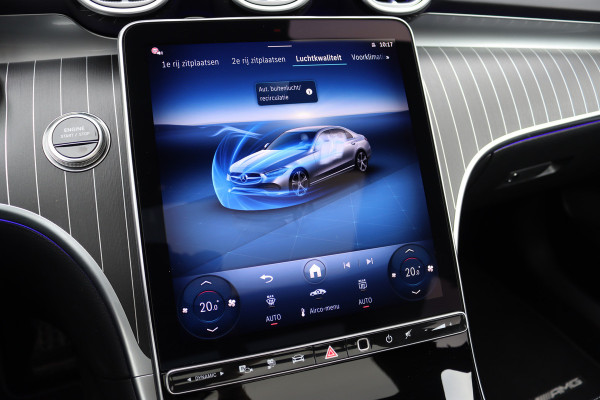 Mercedes-Benz C-Klasse 400 e 4MATIC AMG Line | Distronic+ | Panoramadak | Nappa Leder | Burmester | Memory | Digital Light | HUD | Verwarmd Stuurwiel | Keyless Go | Surround Camera |