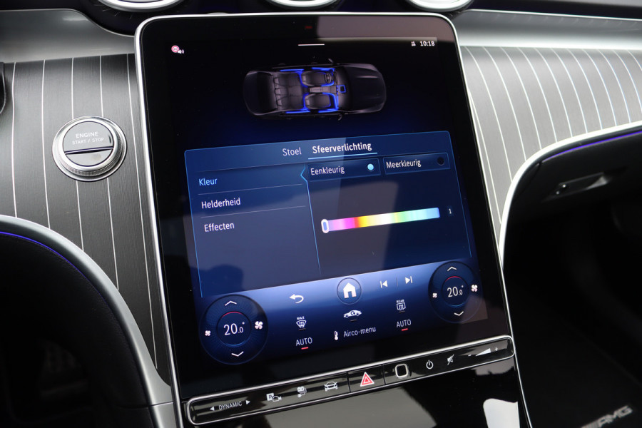 Mercedes-Benz C-Klasse 400 e 4MATIC AMG Line | Distronic+ | Panoramadak | Nappa Leder | Burmester | Memory | Digital Light | HUD | Verwarmd Stuurwiel | Keyless Go | Surround Camera |