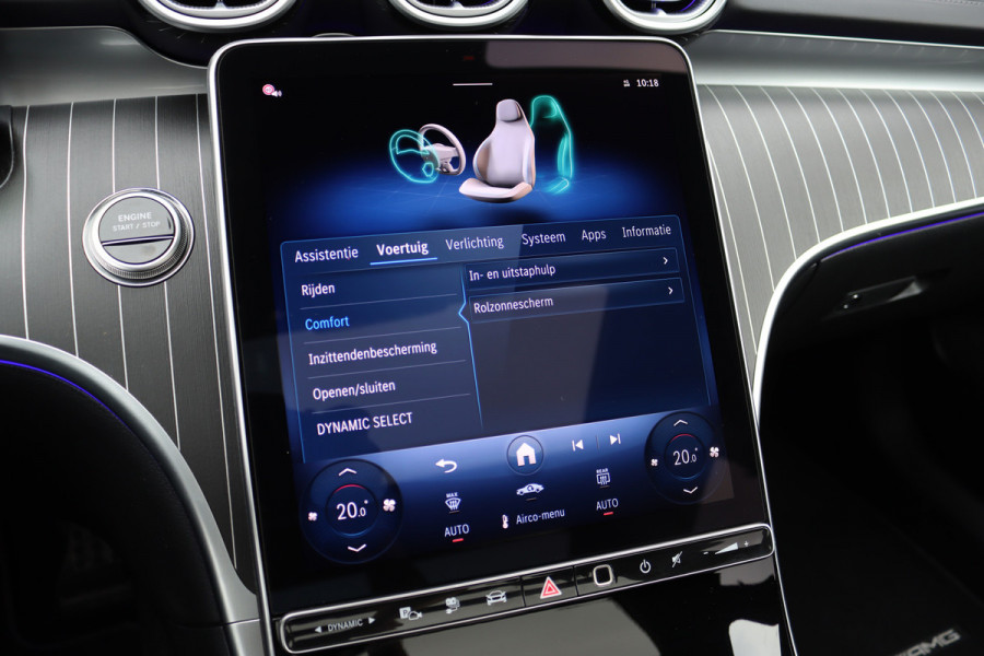 Mercedes-Benz C-Klasse 400 e 4MATIC AMG Line | Distronic+ | Panoramadak | Nappa Leder | Burmester | Memory | Digital Light | HUD | Verwarmd Stuurwiel | Keyless Go | Surround Camera |