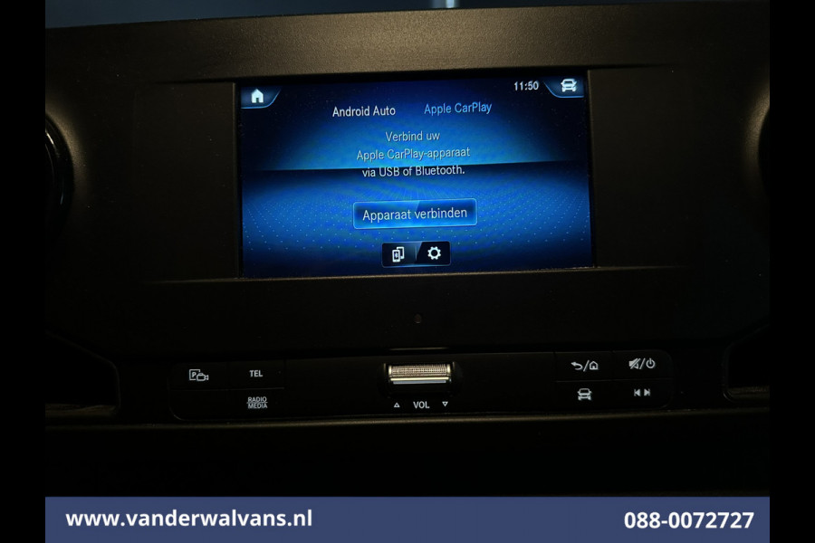 Mercedes-Benz Sprinter 315 CDI 150pk L3H2 Euro6 Airco | Camera | Apple Carplay | Chauffeursstoel Cruisecontrol, Android Auto, Stoelverwarming, 270 Graden Achterdeuren, Bijrijdersbank