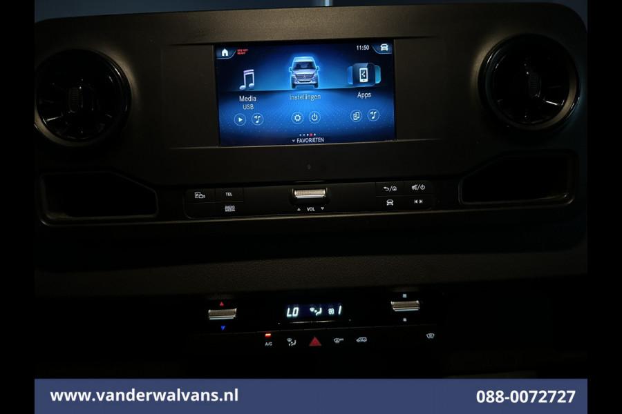 Mercedes-Benz Sprinter 315 CDI 150pk L3H2 Euro6 Airco | Camera | Apple Carplay | Chauffeursstoel Cruisecontrol, Android Auto, Stoelverwarming, 270 Graden Achterdeuren, Bijrijdersbank