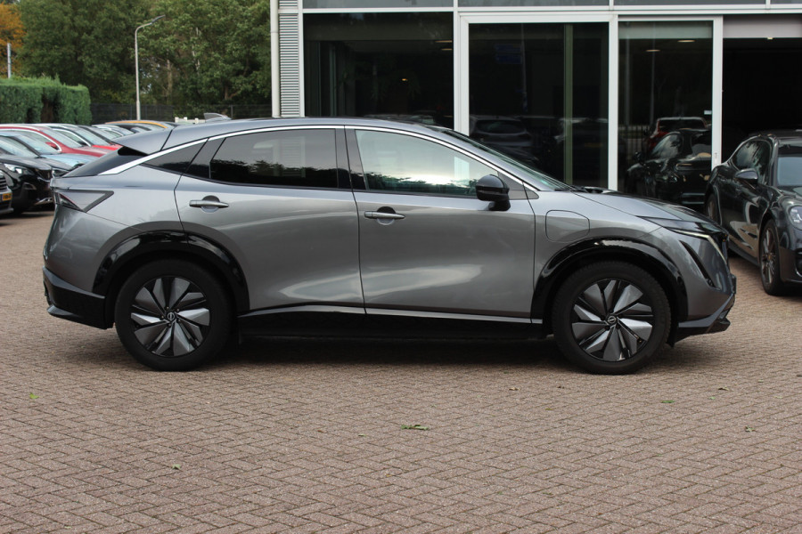 Nissan ARIYA Advance 66 kWh / SoH 97,4% / Trekhaak / 360Camera / Keyless / Sfeerverlichting / 19'' / CarPlay / Stoel+Stuurverwarming / Dodehoek / DAB / ACC