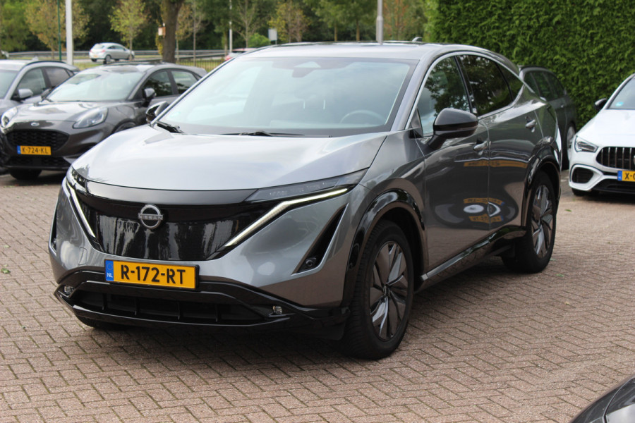 Nissan ARIYA Advance 66 kWh / SoH 97,4% / Trekhaak / 360Camera / Keyless / Sfeerverlichting / 19'' / CarPlay / Stoel+Stuurverwarming / Dodehoek / DAB / ACC