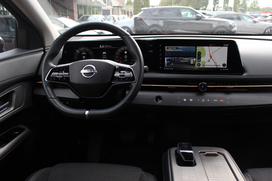 Nissan ARIYA Advance 66 kWh / SoH 97,4% / Trekhaak / 360Camera / Keyless / Sfeerverlichting / 19'' / CarPlay / Stoel+Stuurverwarming / Dodehoek / DAB / ACC