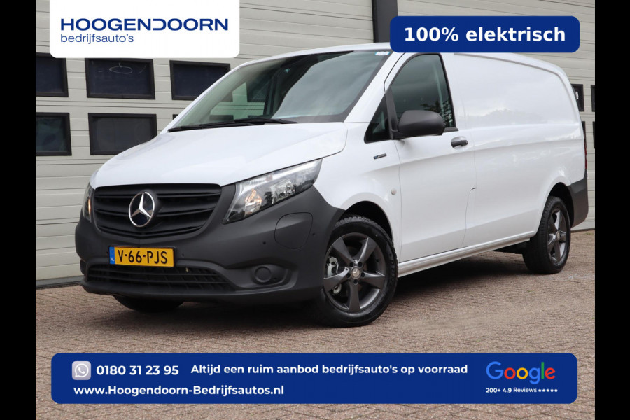 Mercedes-Benz eVito 112 66 kWh SoH 97,6 % AC + DC Snelladen L2 Lang - LM - Camera - 3 Zits - Betimmerd