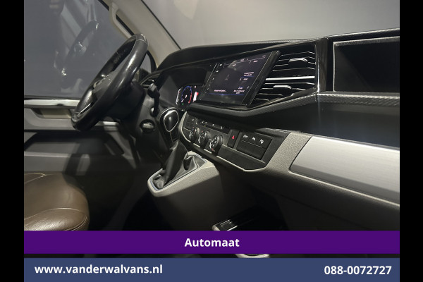 Volkswagen Transporter 2.0 TDI 200pk Automaat L2H1 Bulli inrichting Euro6 Airco | Camera | 2500kg Trekhaak | Imperiaal | Apple Carplay | LED Adaptieve Cruisecontrol, Android Auto LM Velgen, Lederen bekleding, Stoelverwarming, Parkeersensoren