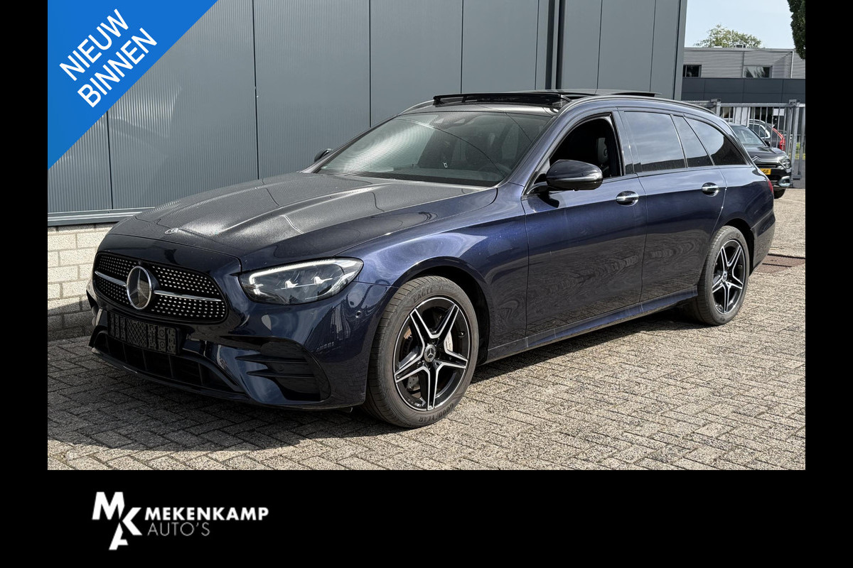 Mercedes-Benz E-Klasse Estate 300 e AMG Line 18"/SOH 93%/Panoramadak/Burmester/Dodehoek/360 camera/Keyless/Elektrische klep/Apple Carplay & Android Auto