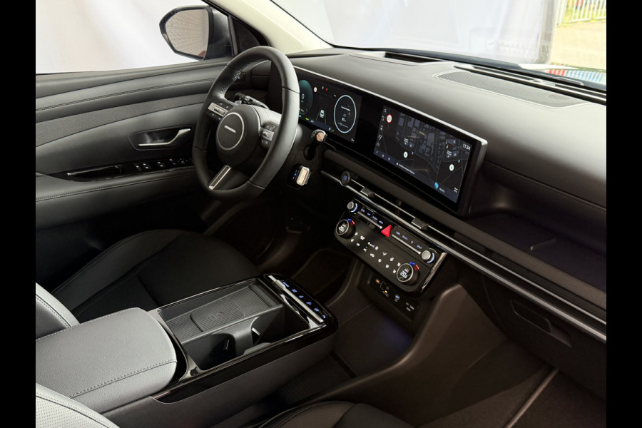 Hyundai Tucson NW AUTO 1.6 T-GDI PHEV N-LINE LEER 360.CAMERA ELEK.KLEP ELEK.STOEL/GEHEUGEN VERWARMD/KOELING SUBWFR 19"LMV ZWARTE HEMEL STUURVER PLUG IN HYBRIDE
