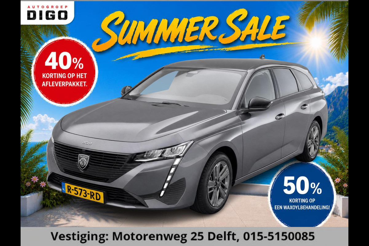 Peugeot 308 SW 1.2 BUSINESS 130 PK NAVI 1e EIG. GARANTIE 10-2032* SLECHTS 27.000 KM. NL AUTO! PDC. APPLE CARPLAY & ANDROID AUTO .