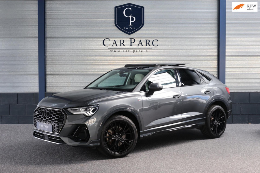 Audi Q3 Sportback 40 TFSI quattro S Edition 190+PK S-LINE/LED/SFEER/VIRTUAL/PANO/LEER+S.VERWARMING/20"LMV/ACC/ECC/12 MND GARANTIE