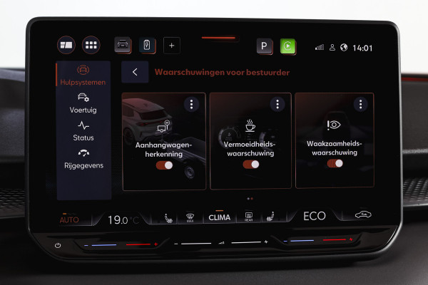 CUPRA Terramar 1.5 TSI e-Hybrid 272 PK VZ Performance | S/K-Panodak | Elek. Trekhaak | Matrix LED | Sennheiser | Elek. stoelen | Adapt. Cruise | Stoel-+Stuurverw. | 360 Camera | NAV+App. Connect | ECC | LM 20" | 4153