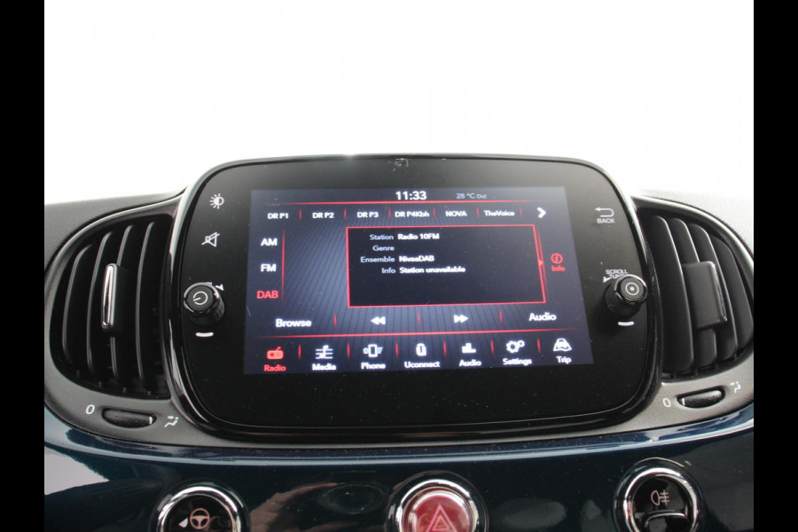 Fiat 500C 1.0 Hybrid Dolcevita Airco Cruise control Lichtmetalen velgen Apple Carplay/ Android Auto Navigatie Parkeersensor achter
