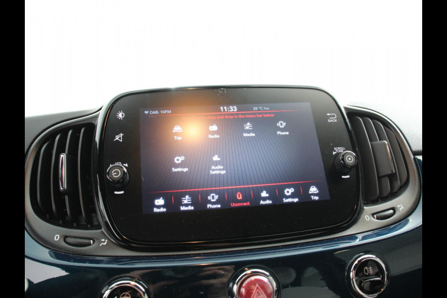 Fiat 500C 1.0 Hybrid Dolcevita Airco Cruise control Lichtmetalen velgen Apple Carplay/ Android Auto Navigatie Parkeersensor achter