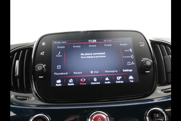 Fiat 500C 1.0 Hybrid Dolcevita Airco Cruise control Lichtmetalen velgen Apple Carplay/ Android Auto Navigatie Parkeersensor achter