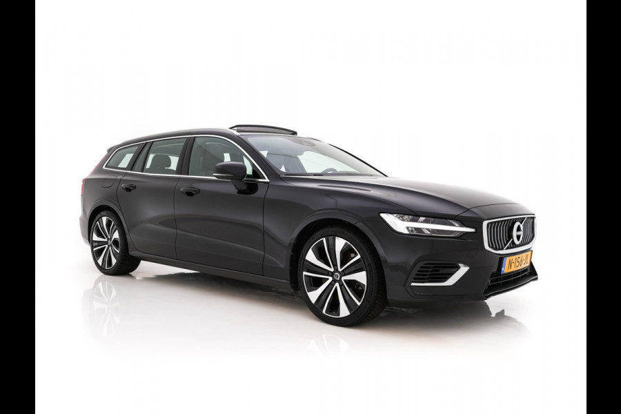 Volvo V60 2.0 T6 Recharge AWD Inscription (Plug-in) (INCL-BTW) Aut. *PANO | LEATHER | FULL-LED | MEMORY-PACK | KEYLESS | DIGI-COCKPIT | NAVI-FULLMAP | HEATED-SPORTSEATS | ECC | CRUISE | DAB | TOWBAR | 19''ALU*