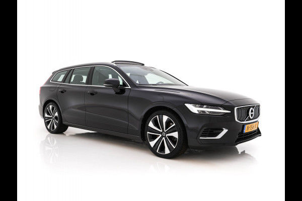 Volvo V60 2.0 T6 Recharge AWD Inscription (Plug-in) (INCL-BTW) Aut. *PANO | LEATHER | FULL-LED | MEMORY-PACK | KEYLESS | DIGI-COCKPIT | NAVI-FULLMAP | HEATED-SPORTSEATS | ECC | CRUISE | DAB | TOWBAR | 19''ALU*
