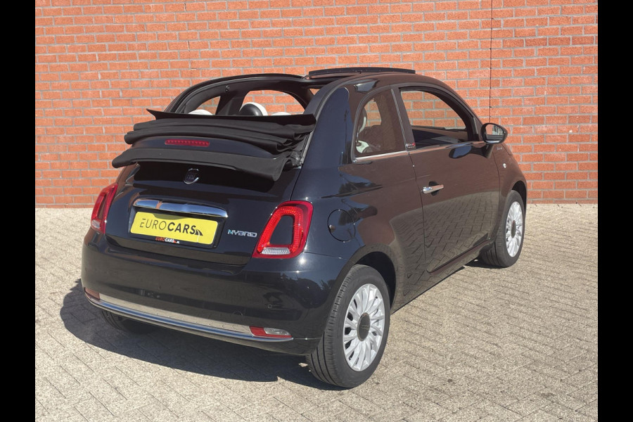 Fiat 500C 1.0 Hybrid 69pk Dolcevita Navigatie Apple Carplay/Android Auto Parkeersensor achter Cruise Control Climatronic