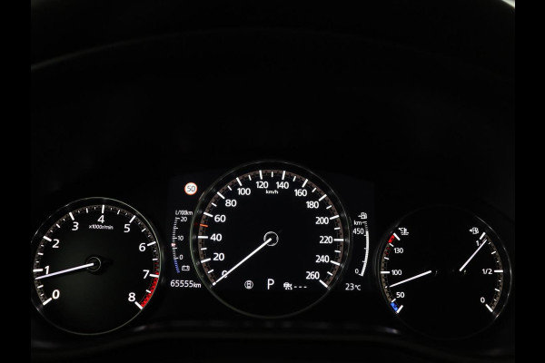 Mazda CX-30 2.0 e-SkyActiv-X M Hybrid Luxury | Trekhaak | Leder | Stuur/stoel verwarming | Adaptive cruise | Head up | 360 camera | Carplay | Climate control | BOSE sound |