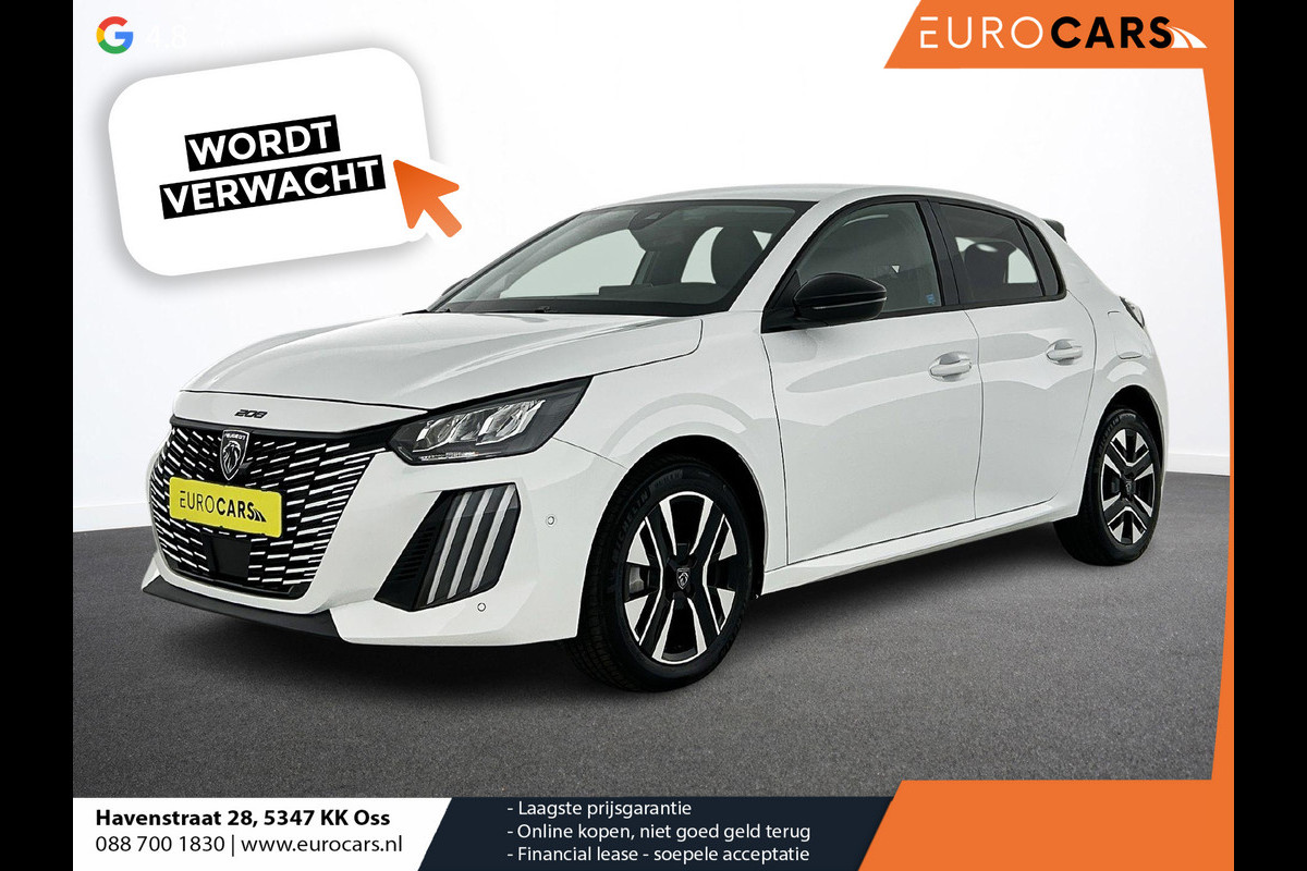 Peugeot 208 1.2 Hybrid 100PK Automaat Allure Navigatie Apple Carplay/Android Auto Airco Camera Parkeer sensoren Cruise Control Led Lichtmetalen Velgen