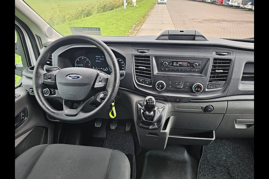 Ford Transit 350 2.0 TDCI L4 Airco, Laadklep, Zijdeur, Lat-om-Lat Betimmerd, Euro6, 130PK, Spoiler, Oh-Historie, NAP